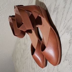 Gentle Souls by Kenneth Cole Leather Demi Wedge Shoes